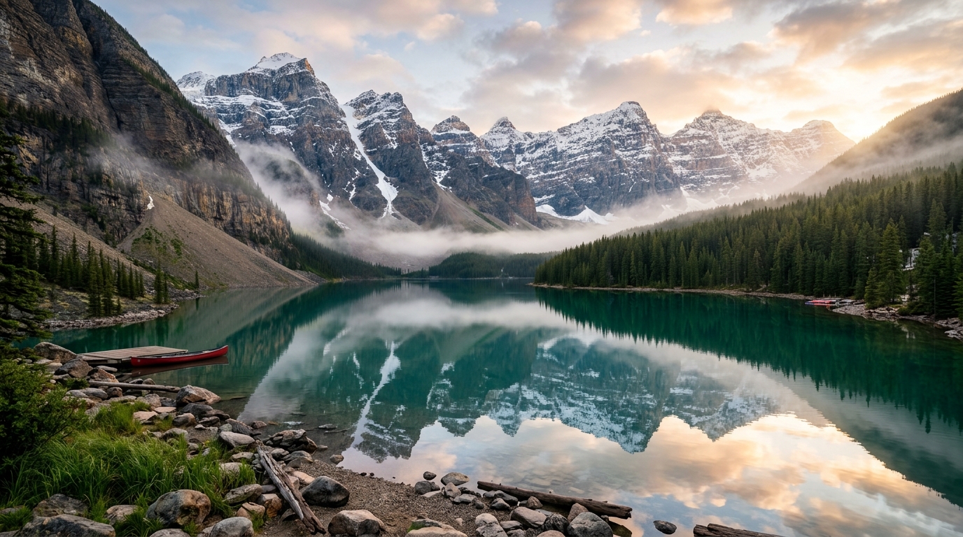 Alpine Lake & Mountain